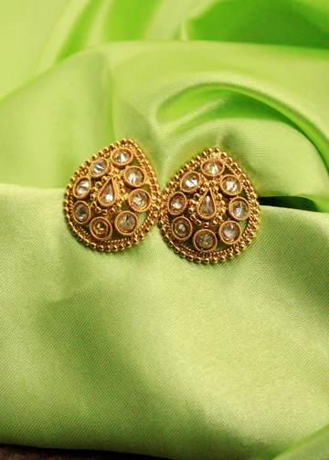 Floral Stud Gold Earring